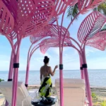 Nuku Beach Cabana pink cabana ok